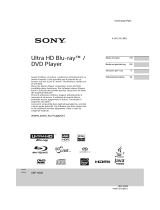 Sony UBP-X800 de handleiding