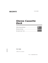 Sony TC-TX5 de handleiding