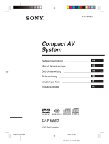 Sony dav-s 550 de handleiding