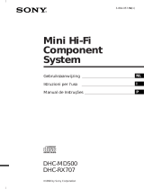 Sony DHC-MD500 Handleiding