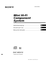 Sony DHC-MDX10 Handleiding