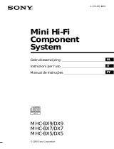 Sony MHC-DX7 de handleiding