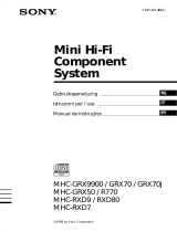 Sony MHC-GRX9900 de handleiding