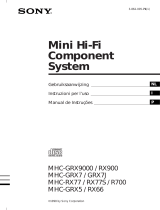 Sony MHC-GRX9000 de handleiding