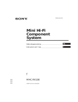 Sony mhc rx 100 av de handleiding