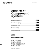 Sony MHC-RG20 de handleiding