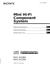 Sony MHC-RG550 de handleiding