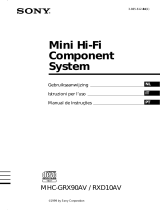 Sony MHC-RXD10AV Handleiding