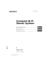 Sony MHC-C20 de handleiding