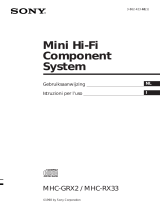 Sony MHC-GRX2 Handleiding