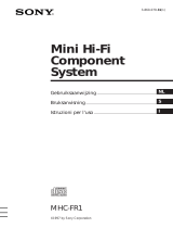 Sony MHC-FR1 de handleiding