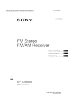 Sony STR-DA1500ES de handleiding