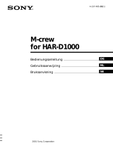 Sony HAR-D1000 de handleiding