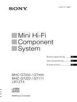 Sony MHC-GT111 de handleiding
