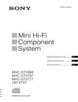 Sony MHC-GTX777 de handleiding