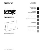 Sony DPF-X85 Handleiding