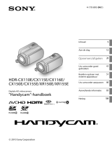 Sony HDR-XR155E Handleiding