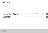 Sony CAS-1 Gebruikershandleiding