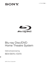 Sony bdv e 870 de handleiding
