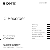 Sony ICD-BX700 de handleiding