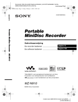 Sony MZ-N910 de handleiding