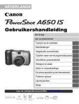 Canon Powershot A650 IS de handleiding
