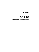 Canon FAX-L360 Gebruikershandleiding