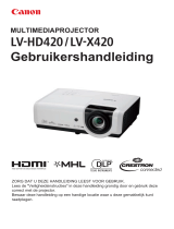 Canon LV-HD420 Handleiding