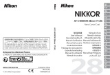 Nikon AF-S NIKKOR 28mm f/1.8G Handleiding