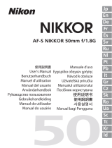 Nikon AF-S NIKKOR 50mm f/1.8G Handleiding