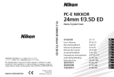 Nikon PC-E NIKKOR 24mm f/3.5D ED Handleiding