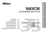 Nikon Objectif AF-S DX 35 mm f/1,8G Handleiding