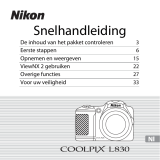 Nikon COOLPIX L830 Handleiding