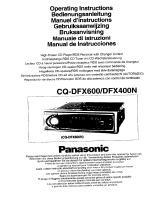 Panasonic CQDFX600N Handleiding