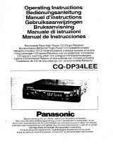 Panasonic CQDP34L Handleiding