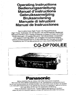 Panasonic CQDP700L Handleiding