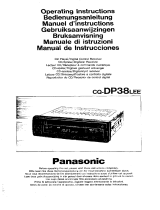 Panasonic CQDP38L Handleiding