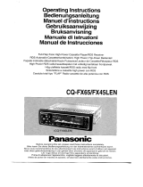 Panasonic CQFX65 Handleiding