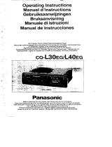 Panasonic CQL30E Handleiding