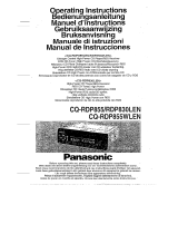 Panasonic CQRDP855 Handleiding