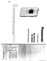 Panasonic RRQR80 Handleiding