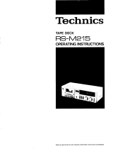 Panasonic RSM215 Handleiding