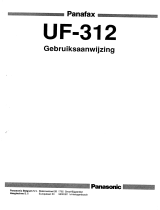Panasonic UF312 Handleiding