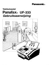 Panasonic uf 333 de handleiding
