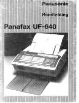 Panasonic UF640 Handleiding
