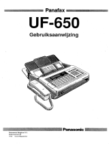 Panasonic UF650 Handleiding