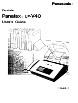 Panasonic UFV40 Handleiding