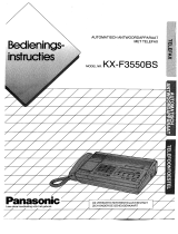 Panasonic KX-F3550 de handleiding