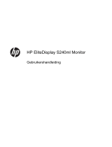 HP EliteDisplay S240ml 23.8-in IPS LED Backlit MHL Monitor Handleiding