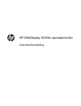 HP EliteDisplay S230tm 23-inch Touch Monitor Handleiding